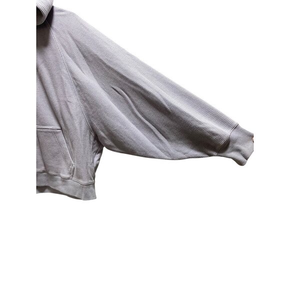 Madewell MWL Textured Waffle Cocoon Hoodie Sweatshirt Faded Lavender Size L Cute - Picture 8 of 12